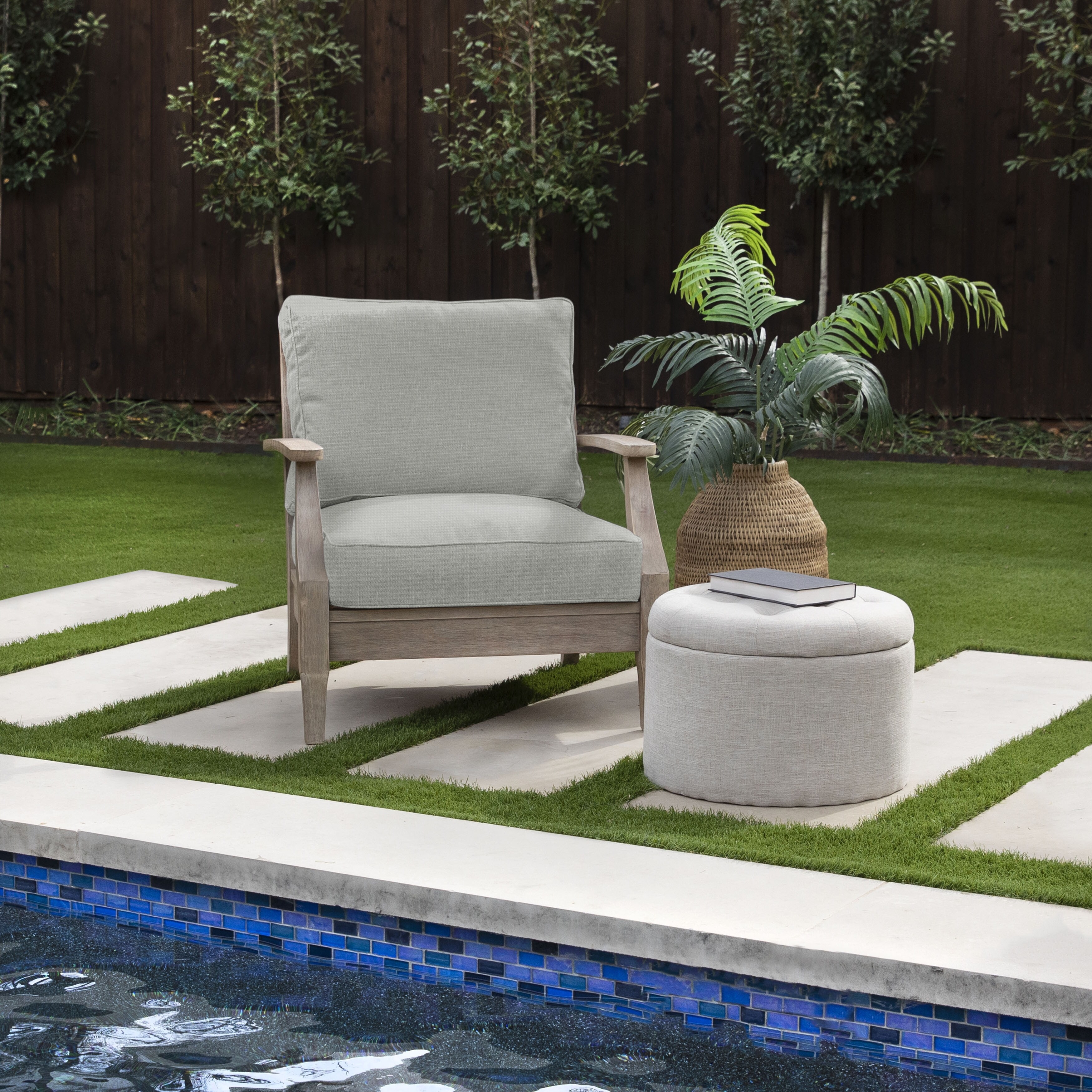 Humble Haute Outdura Solid Indoor Outdoor Corded Deep Seating Cushion Set